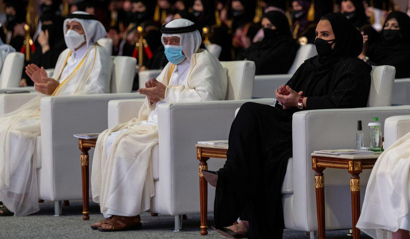 Sheikha Jawaher bint Hamad bin Suhaim Al-Thani patronized the 2021 graduation ceremony